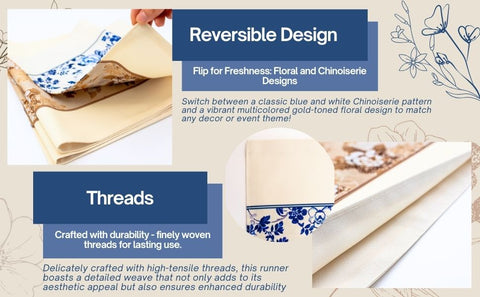 Everythingly Reversible Floral Table Runner