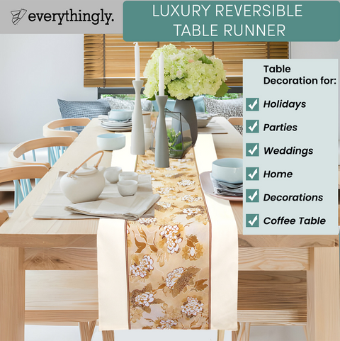 Everythingly Reversible Floral Table Runner