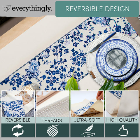 Everythingly Reversible Floral Table Runner
