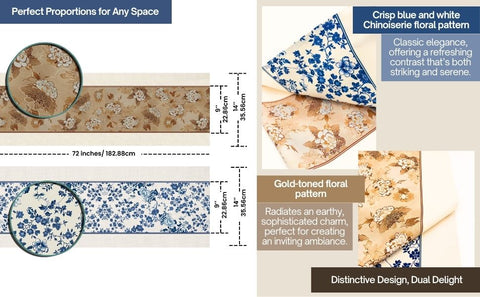 Everythingly Reversible Floral Table Runner